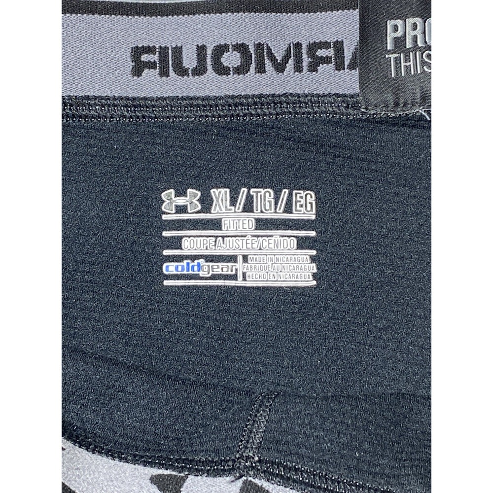 Under Armour Men's XL ColdGear Black Thermal Base Layer Running Tights - Picture 5 of 7